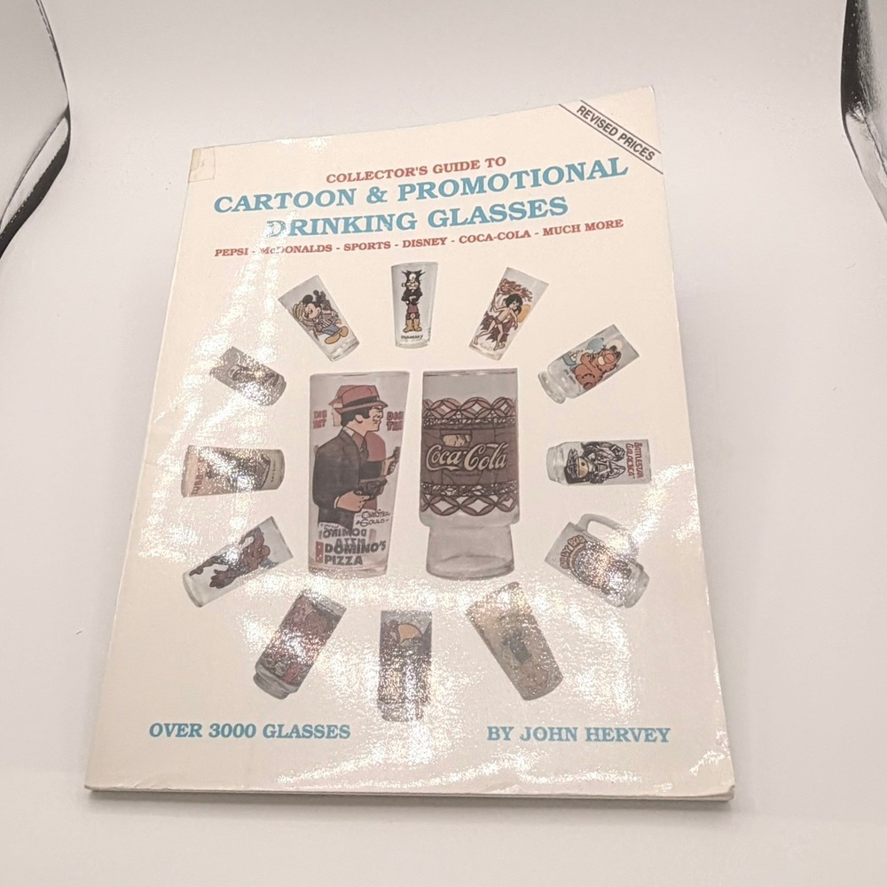 John Hervey Cartoon & Promotional Drinking Glasses Guide Book 1992 Good Vintage